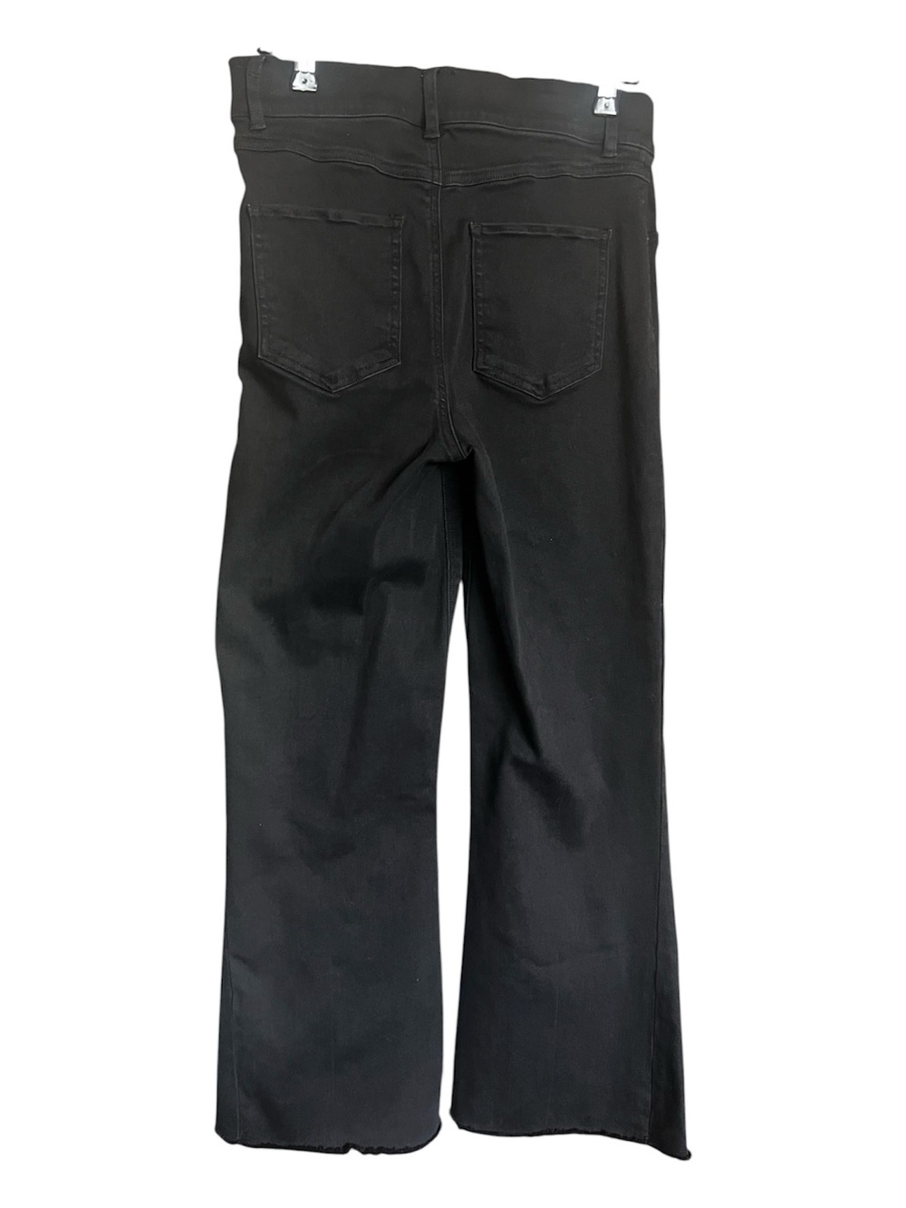 Spanx EveryWear Pull On Kick Flare Jeans Cropped Smooth Tummy High Rise Blk M - Picture 5 of 12